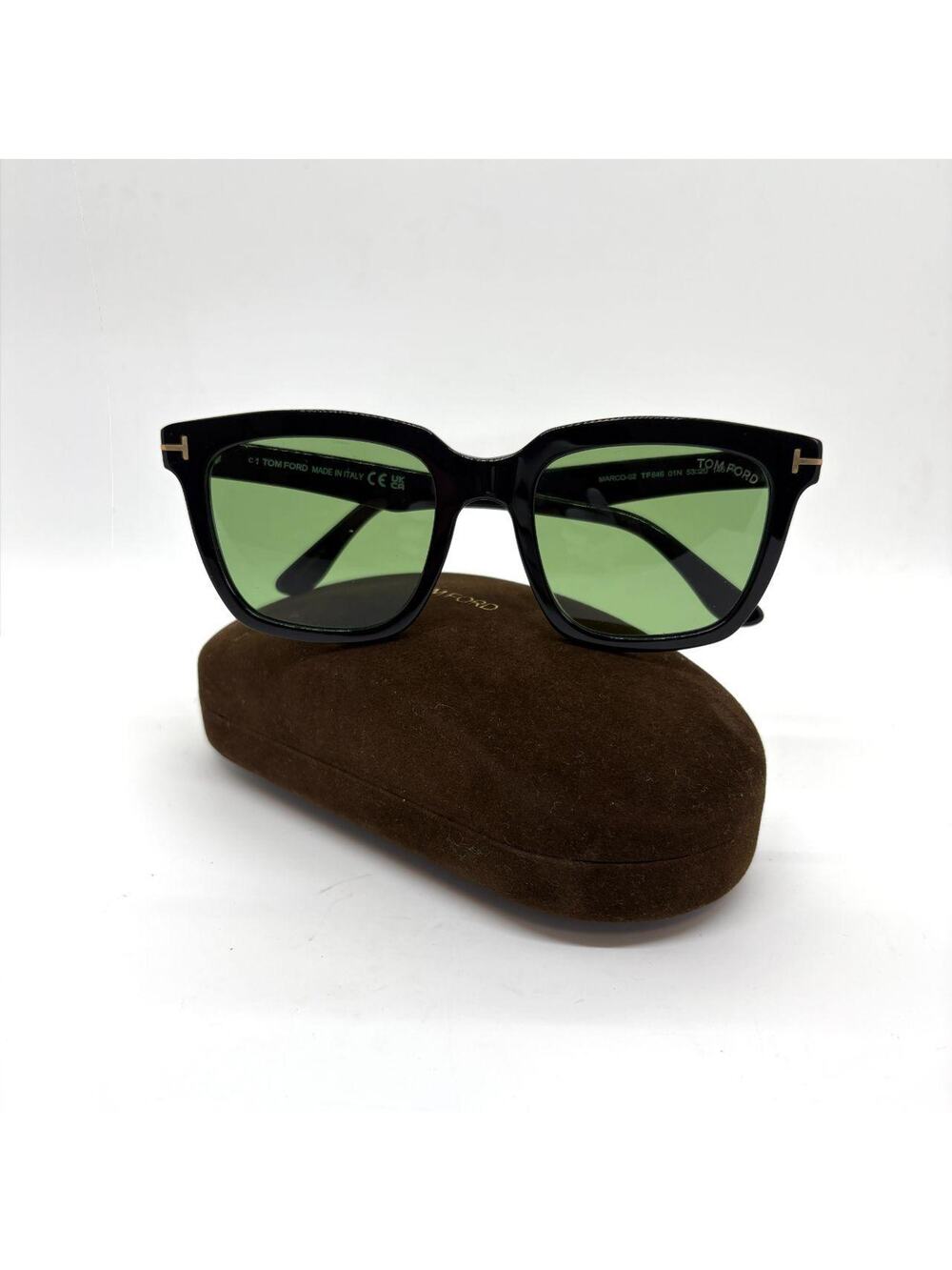 Tom Ford Marco 02 TF0646 Black/Green Sunglasses